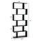 Costway 2 PCS 6 Tier S-Shaped Bookshelf Storage Display Bookcase Z-Shelf